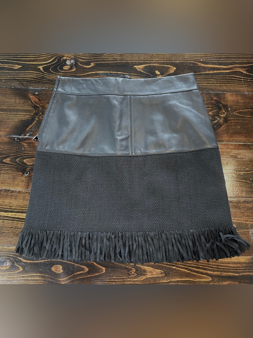 Pinko Skirt woman black leather 42/10